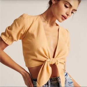 Abercrombie yellow top
